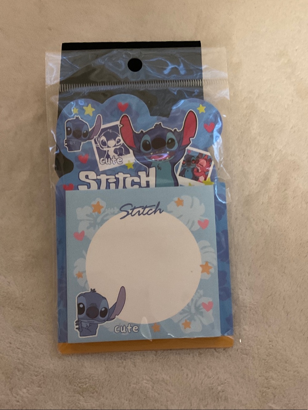 Stitch Themed Blue Sticky Note Set - Kids Learning Toy